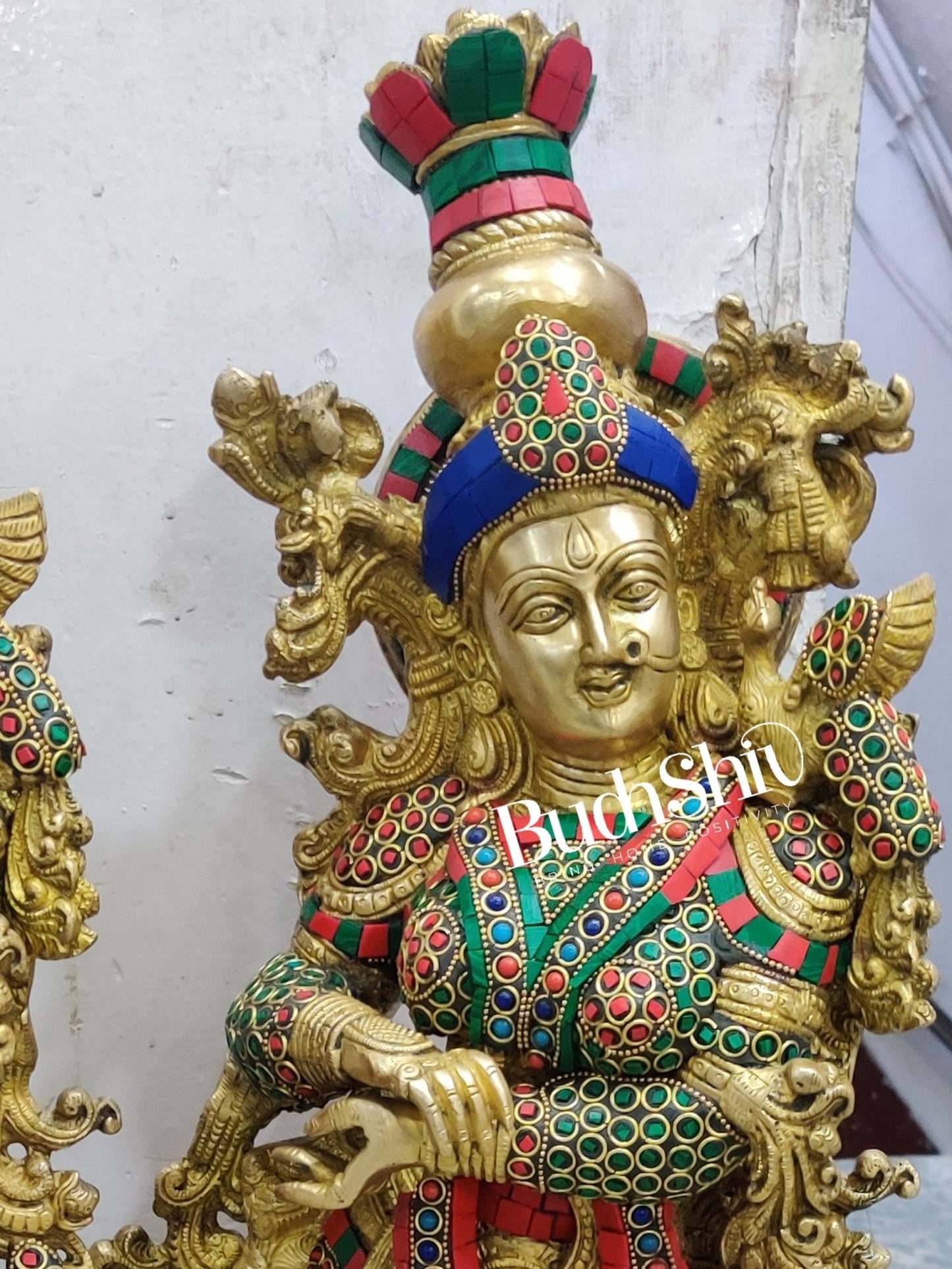 Brass Radha Krishna Idols 29 inch - Budhshiv.com