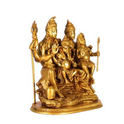 Brass Shiv Parivar 12" - Budhshiv.com