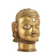 Brass Shiva head mahakaal statue mukhalingam - Budhshiv.com