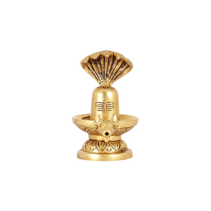 Brass Shiva Lingam | 5.5" Height - Budhshiv.com