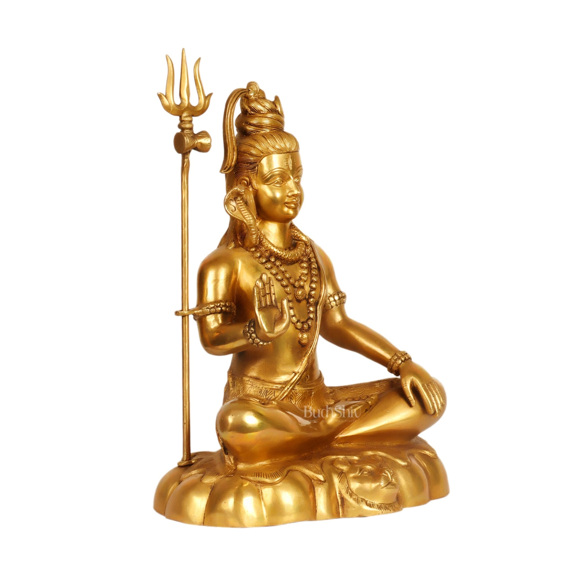 Brass Shiva murti 20 inch - Budhshiv.com