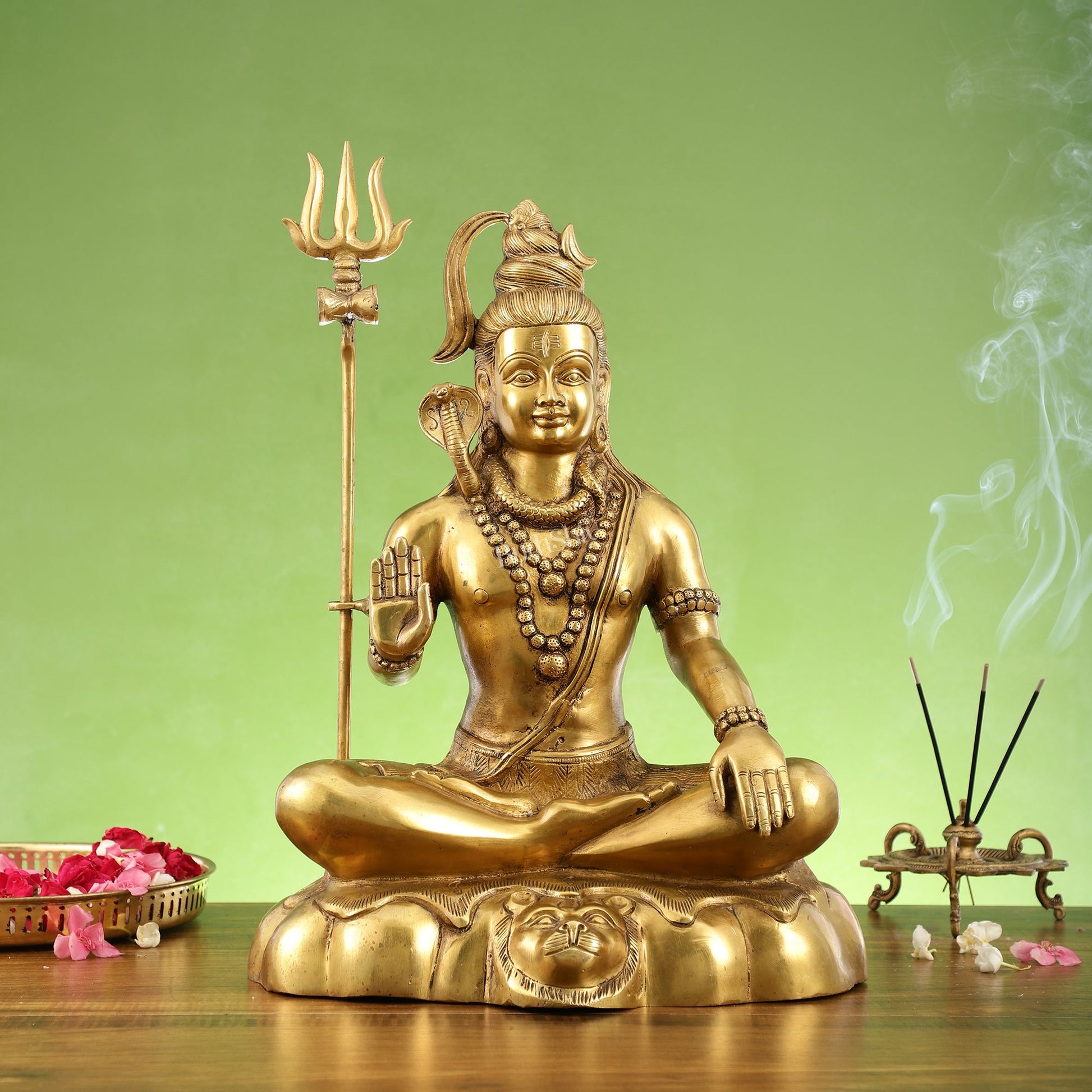 Brass Shiva Statue 20 inch - Budhshiv.com