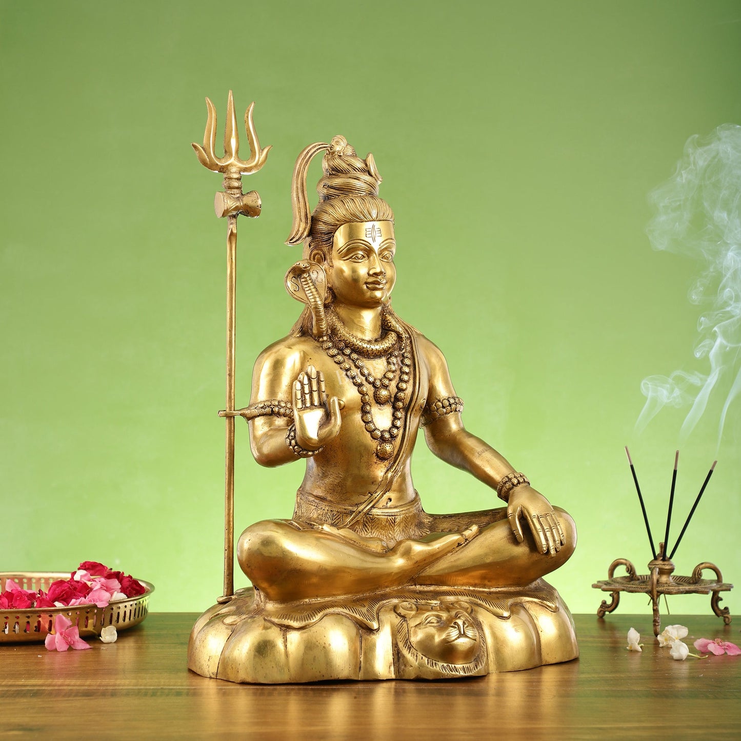 Brass Shiva Statue 20 inch - Budhshiv.com