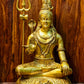 Brass Shiva statue 3 feet 35 inches Golden - Budhshiv.com