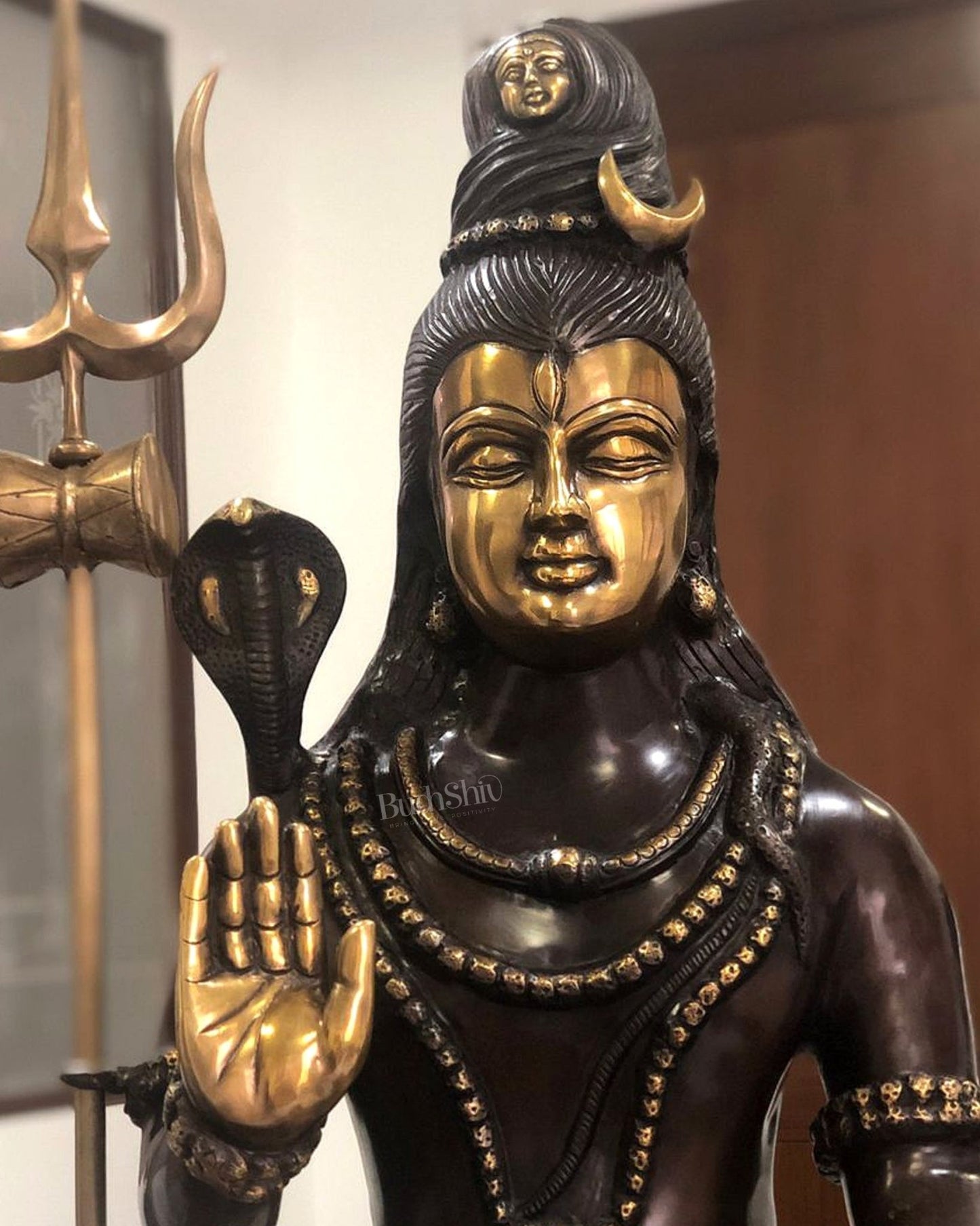 Brass Shiva statue 3 feet 35 inches - Budhshiv.com