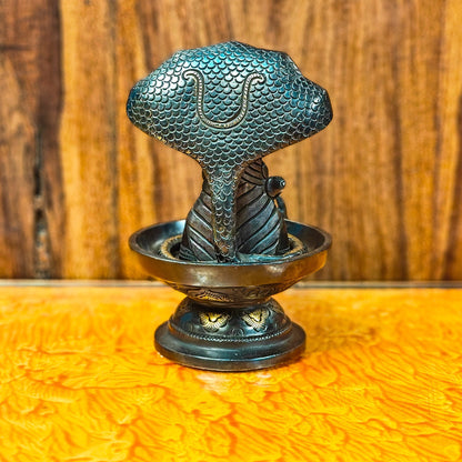 Brass Shivling 7.5" - Budhshiv.com