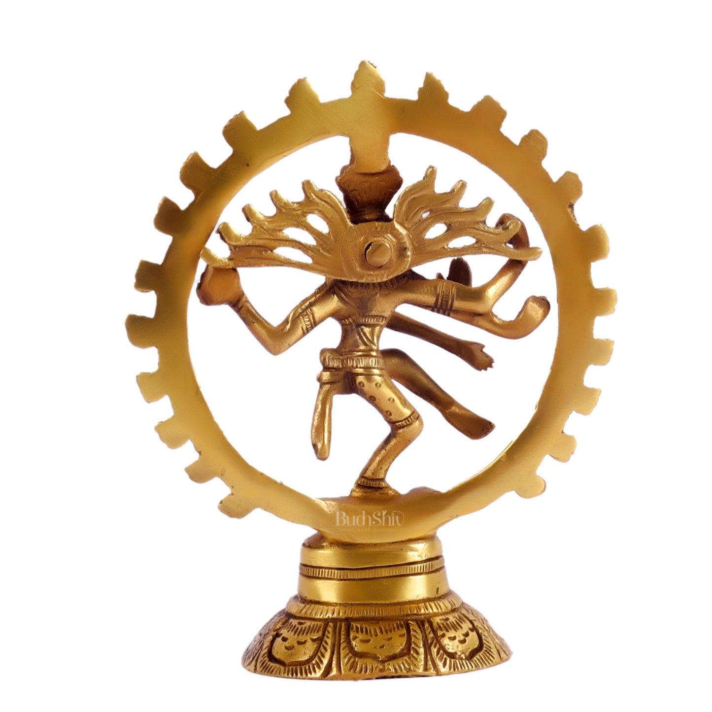 Brass Small Nataraja Statue 5 " - Budhshiv.com