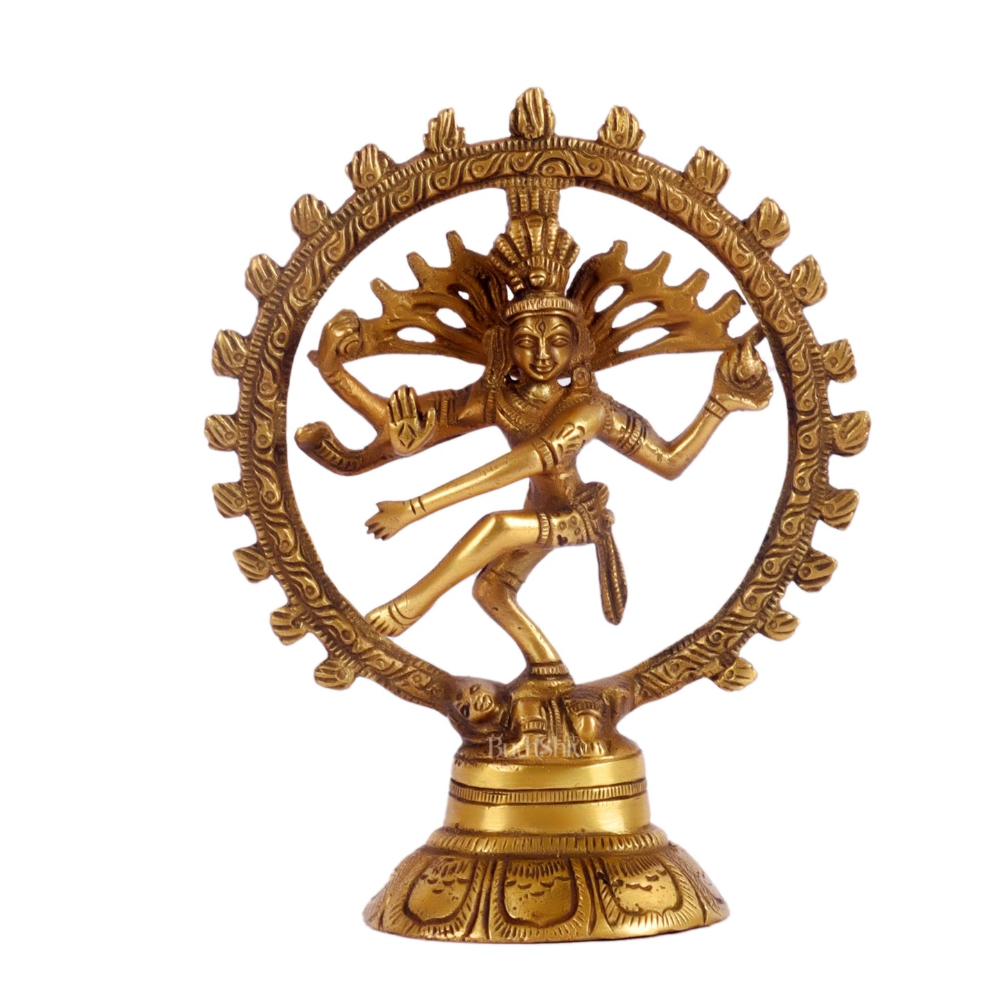 Brass Small Nataraja Statue 5 " - Budhshiv.com