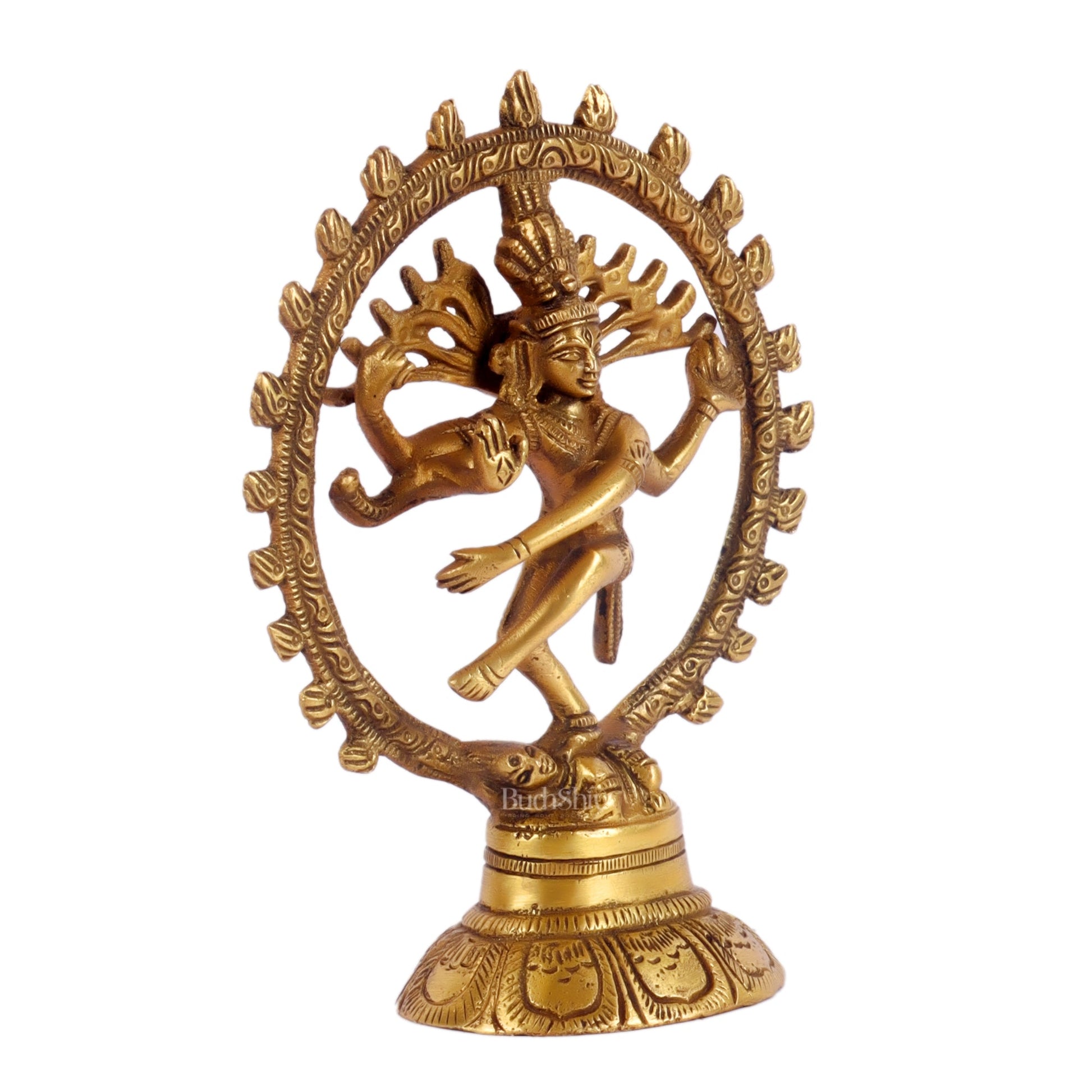 Brass Small Nataraja Statue 5 " - Budhshiv.com