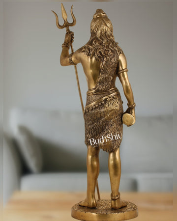 Brass Standing Shiva 23 inch - Budhshiv.com