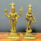 Brass Standing Shiva and Parvati 11 inch - Budhshiv.com