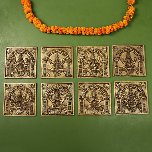 Brass Superfine Ashtalakshmi Wall Hanging - Budhshiv.com