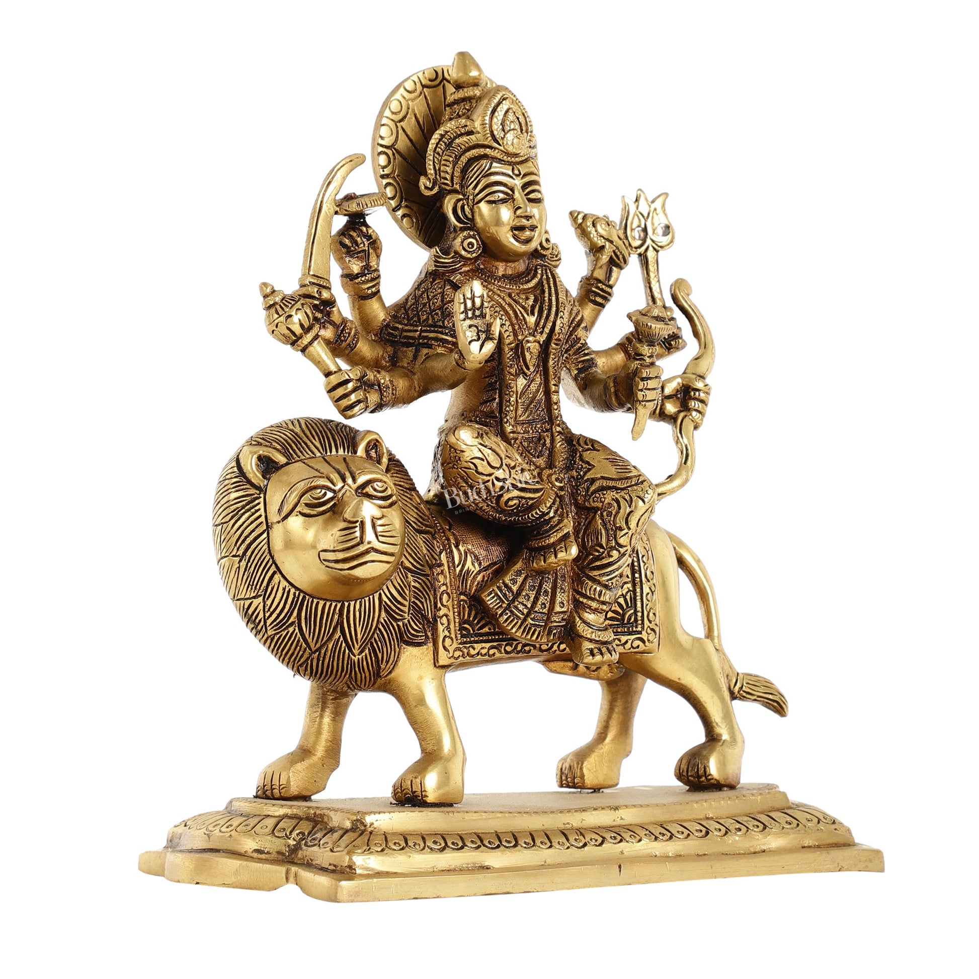 Brass Superfine Durga statue 10 " - Budhshiv.com