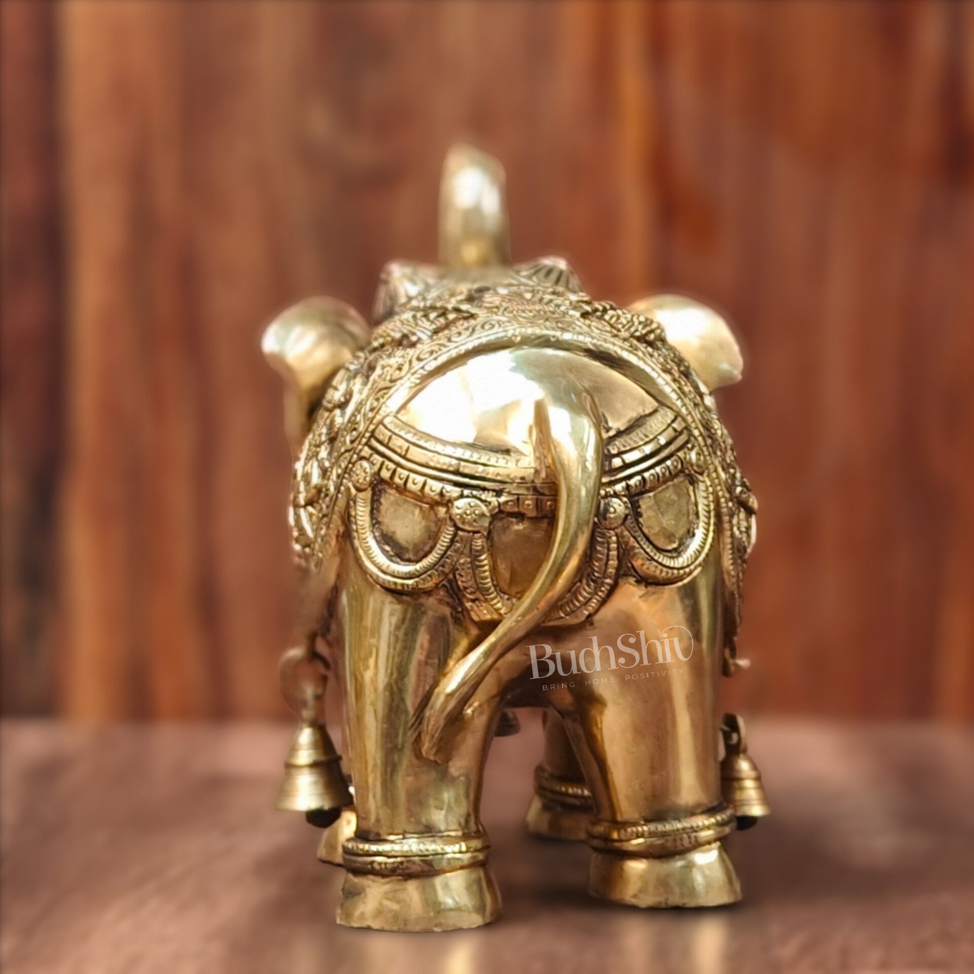 Vintage Trio Of Brass Elephant Truck Up outlets Holding Brass Ball Sculpture 7