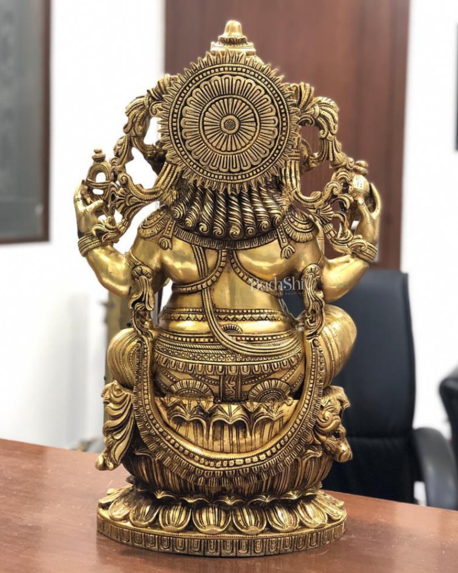 Brass Superfine Ganesha Statue 24" - Budhshiv.com