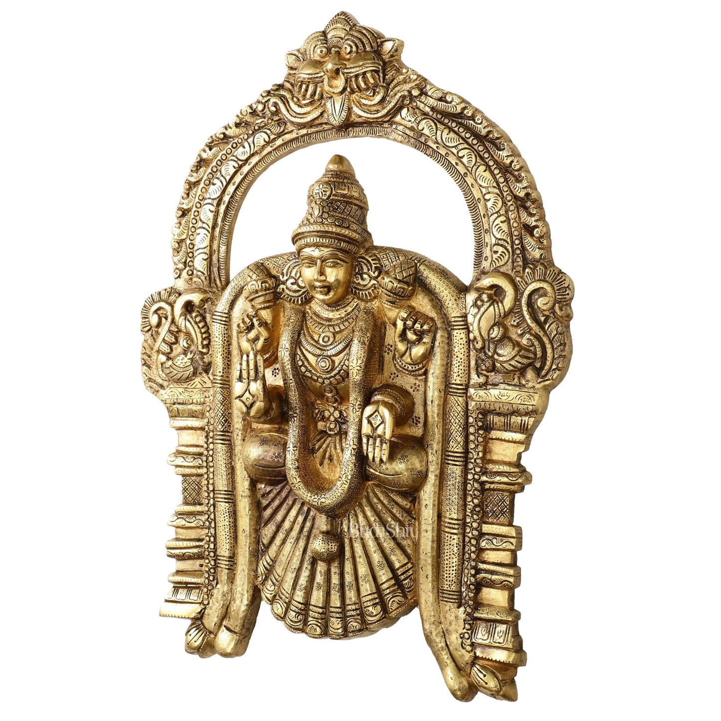 Brass Superfine Goddess Padmavathi Thayar 20 inch wall hanging - Budhshiv.com