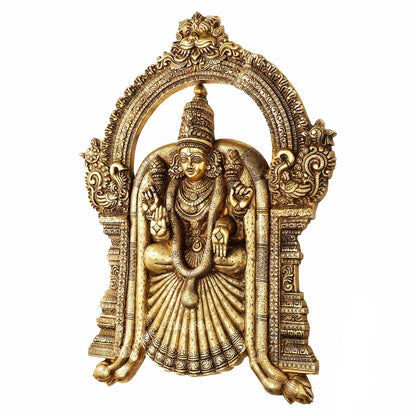 Brass Superfine Goddess Padmavathi Thayar Large Wall Hanging Idol - 26 inch - Budhshiv.com