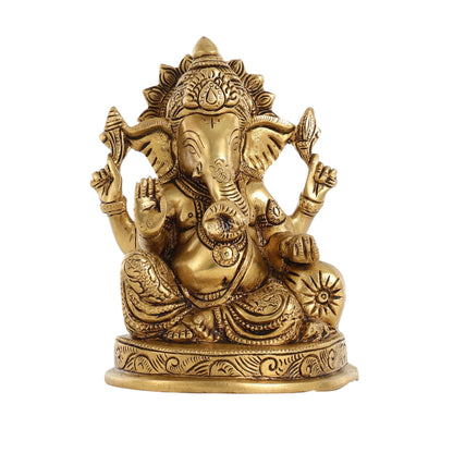 Brass Superfine Handcrafted Lord Ganesha statue - Budhshiv.com