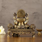 Brass Superfine Intricate Lightweight Lord Ganesha Idol - 5.5" - Budhshiv.com