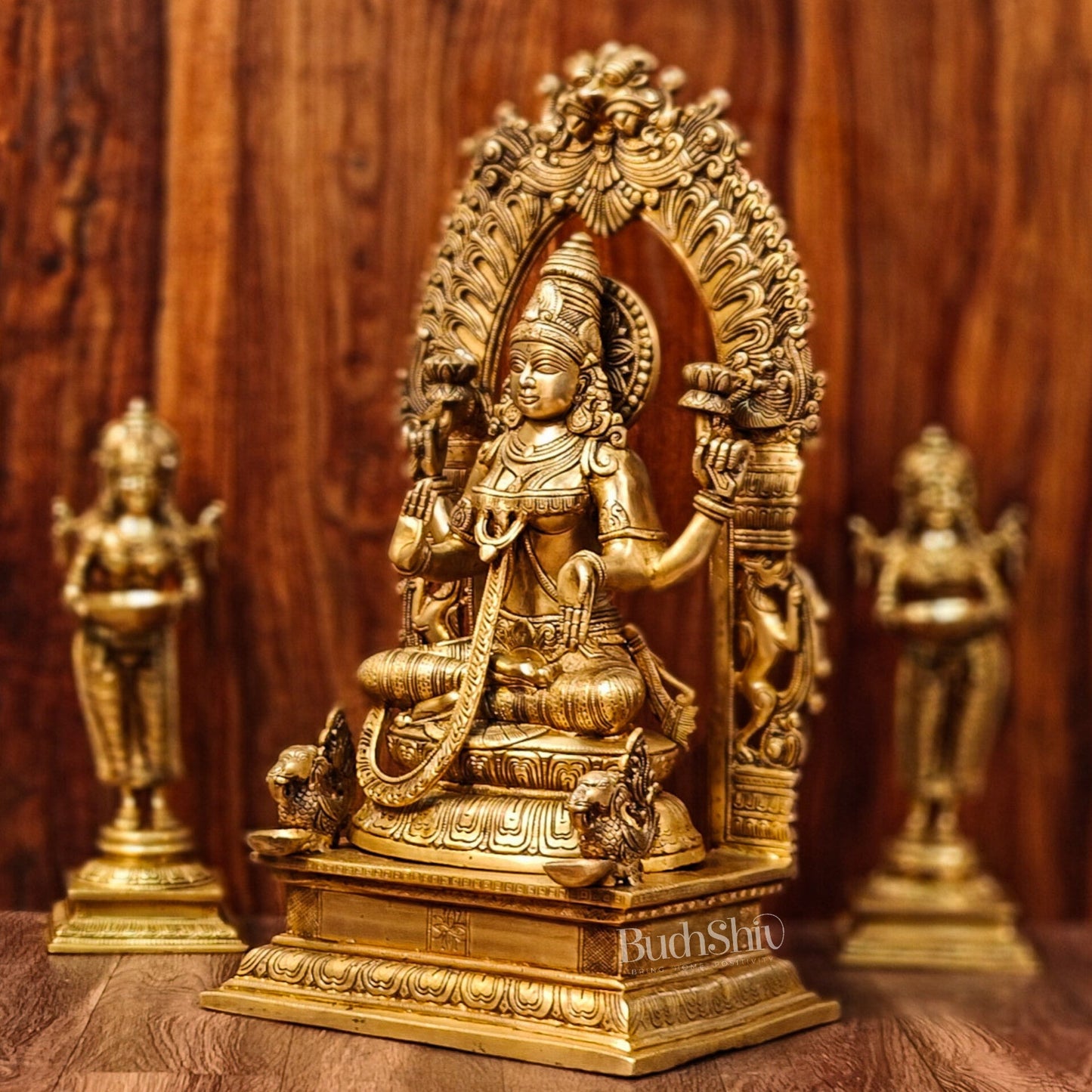 Brass Superfine Lakshmi Statue 24" - Budhshiv.com