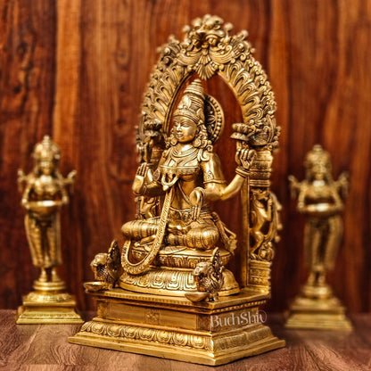 Brass Superfine Lakshmi Statue 24" - Budhshiv.com