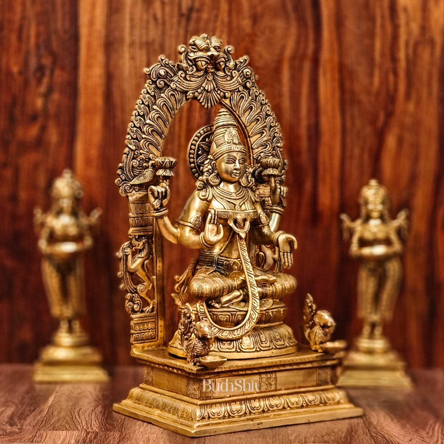 Brass Superfine Lakshmi Statue 24" - Budhshiv.com