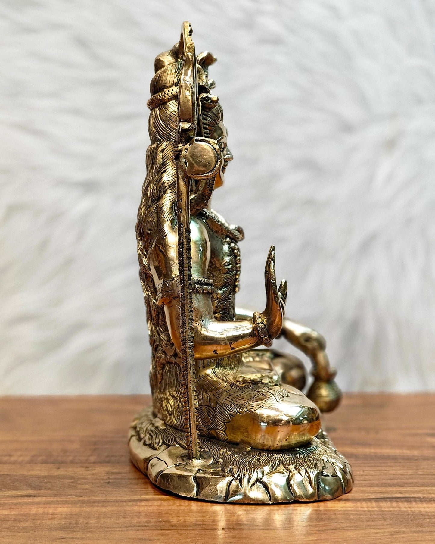 Brass Superfine Lord Shiva statue 15 inch - Budhshiv.com