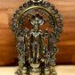 Brass Superfine Lord Vishnu with Garuda and Hanuman Idol - 24" with Thiruvarchi. - Budhshiv.com