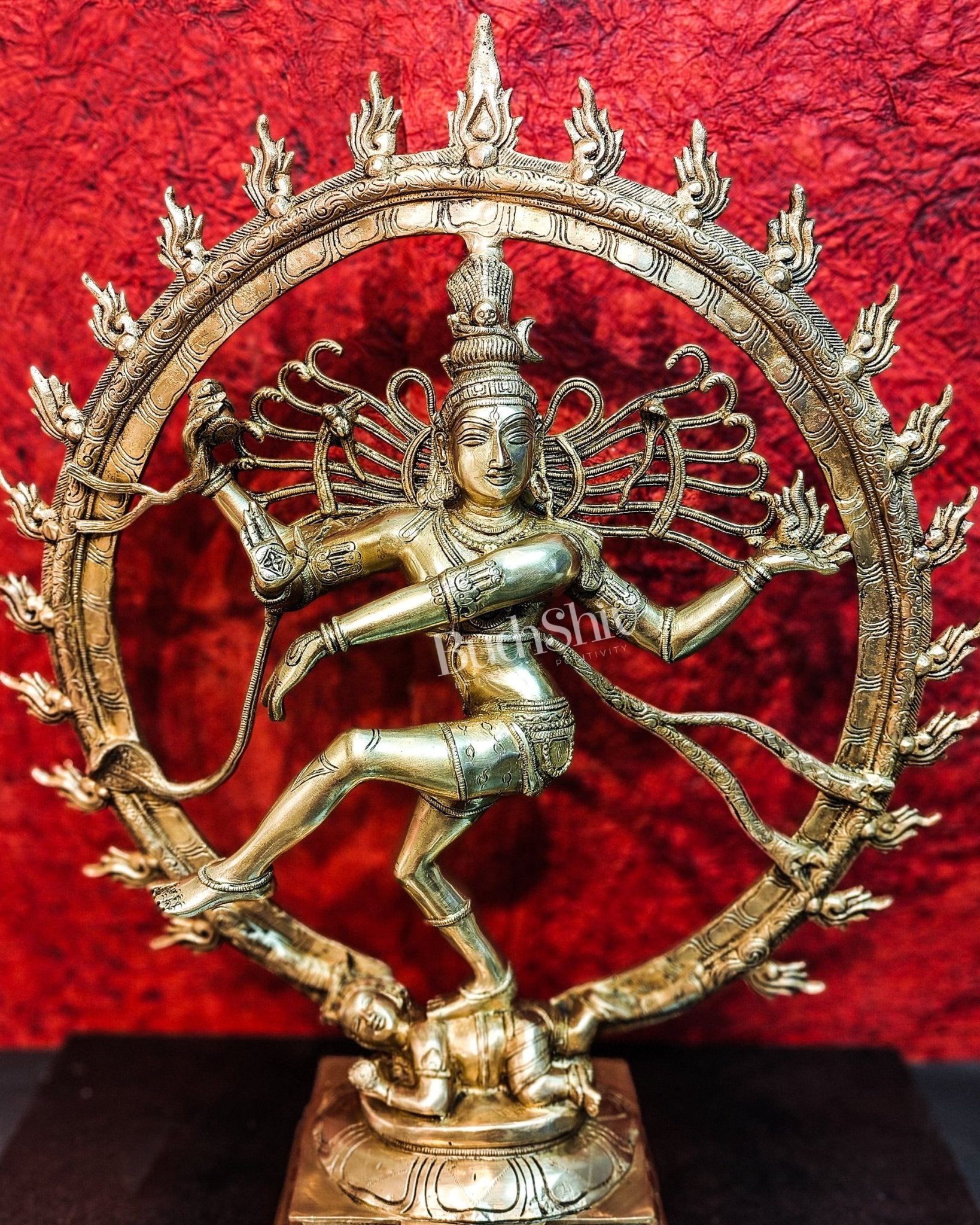 Brass Superfine Nataraja Statue 25" - Budhshiv.com