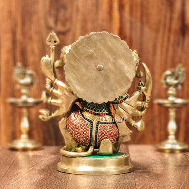 Brass Superfine Panchmukhi Hanuman 11 Inch | Budhshiv.com