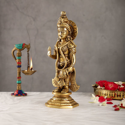 Brass superfine Radha Idol 11 inch - Budhshiv.com