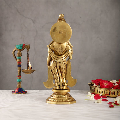 Brass superfine Radha Idol 11 inch - Budhshiv.com