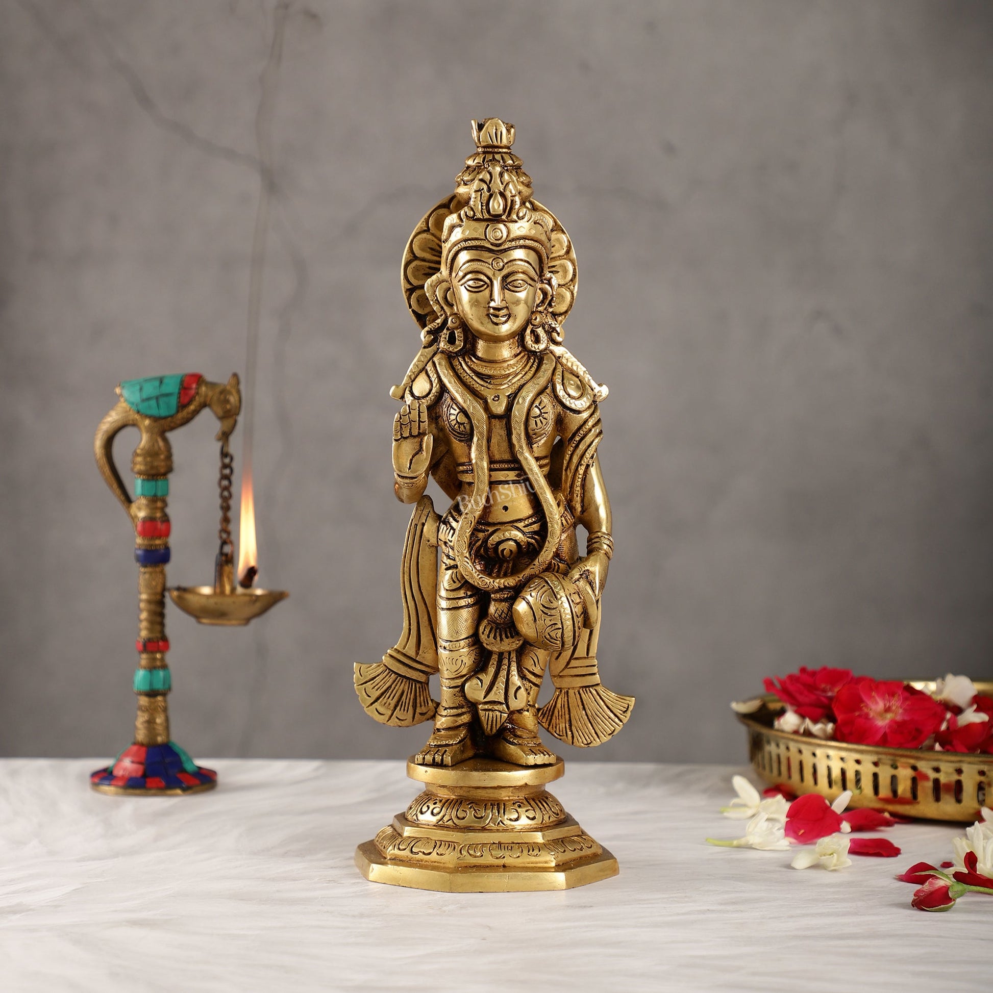 Brass superfine Radha Idol 11 inch - Budhshiv.com