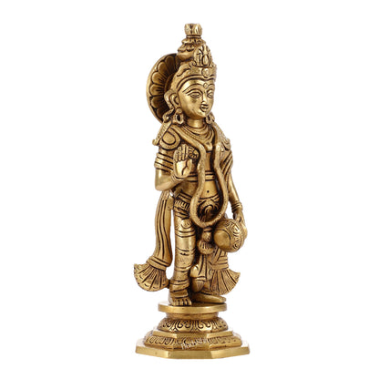 Brass superfine Radha Idol 11 inch - Budhshiv.com