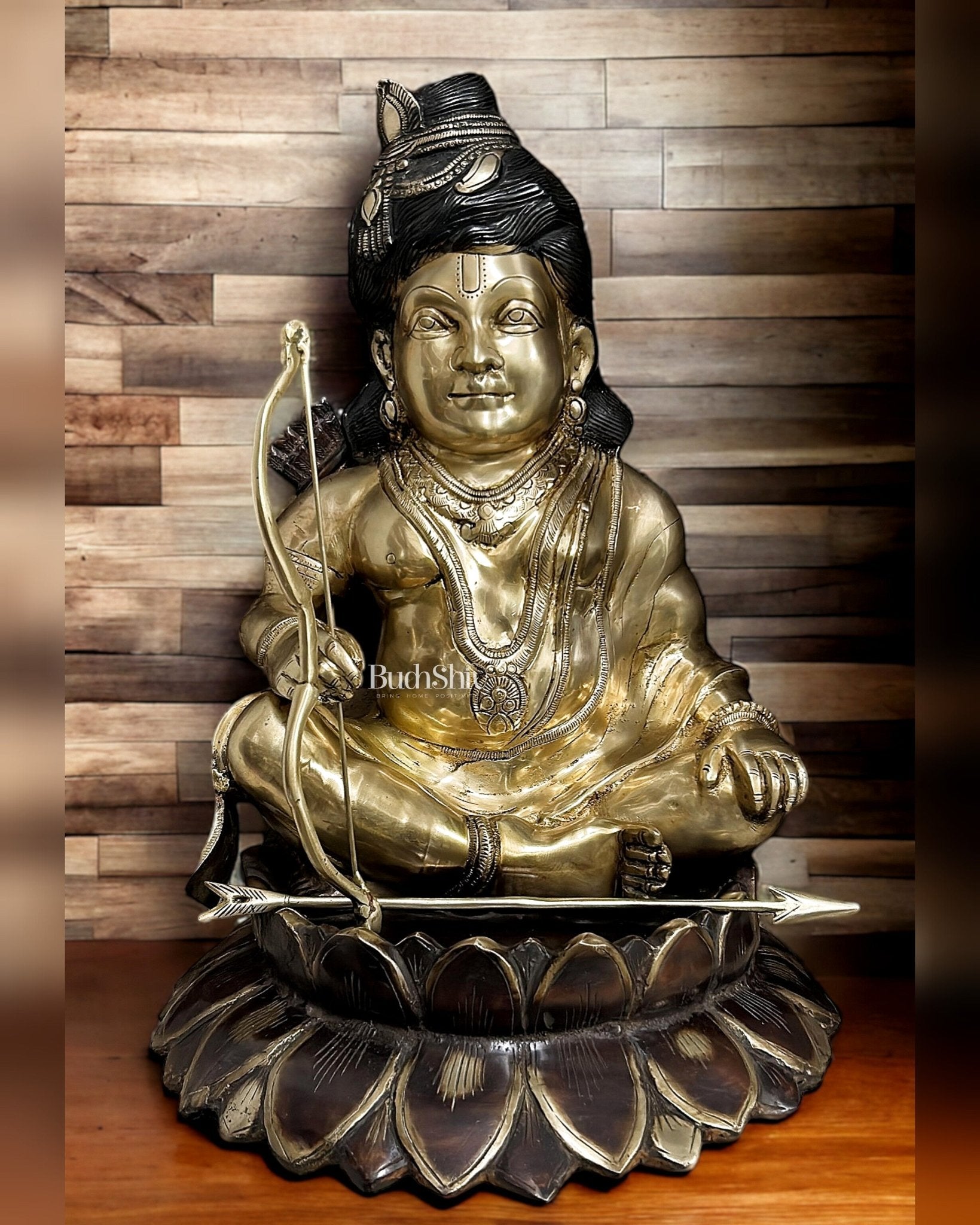 Brass Superfine Ram lalla idol 22 inch large - Budhshiv.com