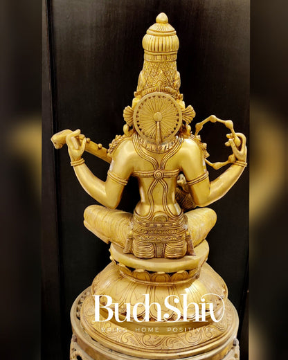 Brass Superfine Saraswati statue 24 inch - Budhshiv.com