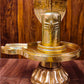 Brass Superfine Shiva Lingam with Snake - 22" - Budhshiv.com