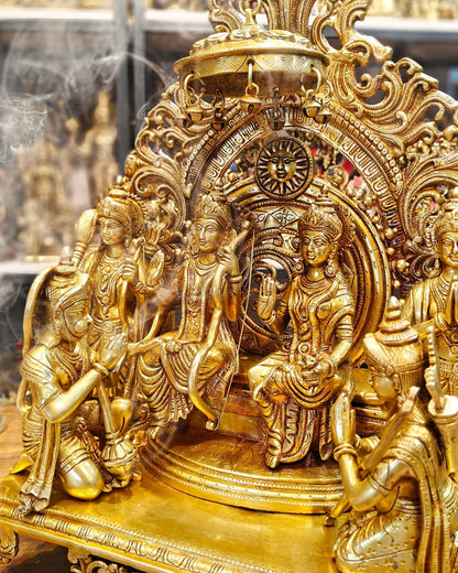 Brass Superfine The Royal Ram Darbar 23 inches - Budhshiv.com