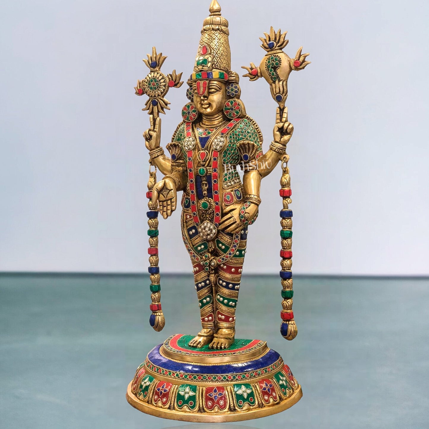 Brass Superfine Tirupati Balaji Statue 2 feet/ 24 inch - Budhshiv.com