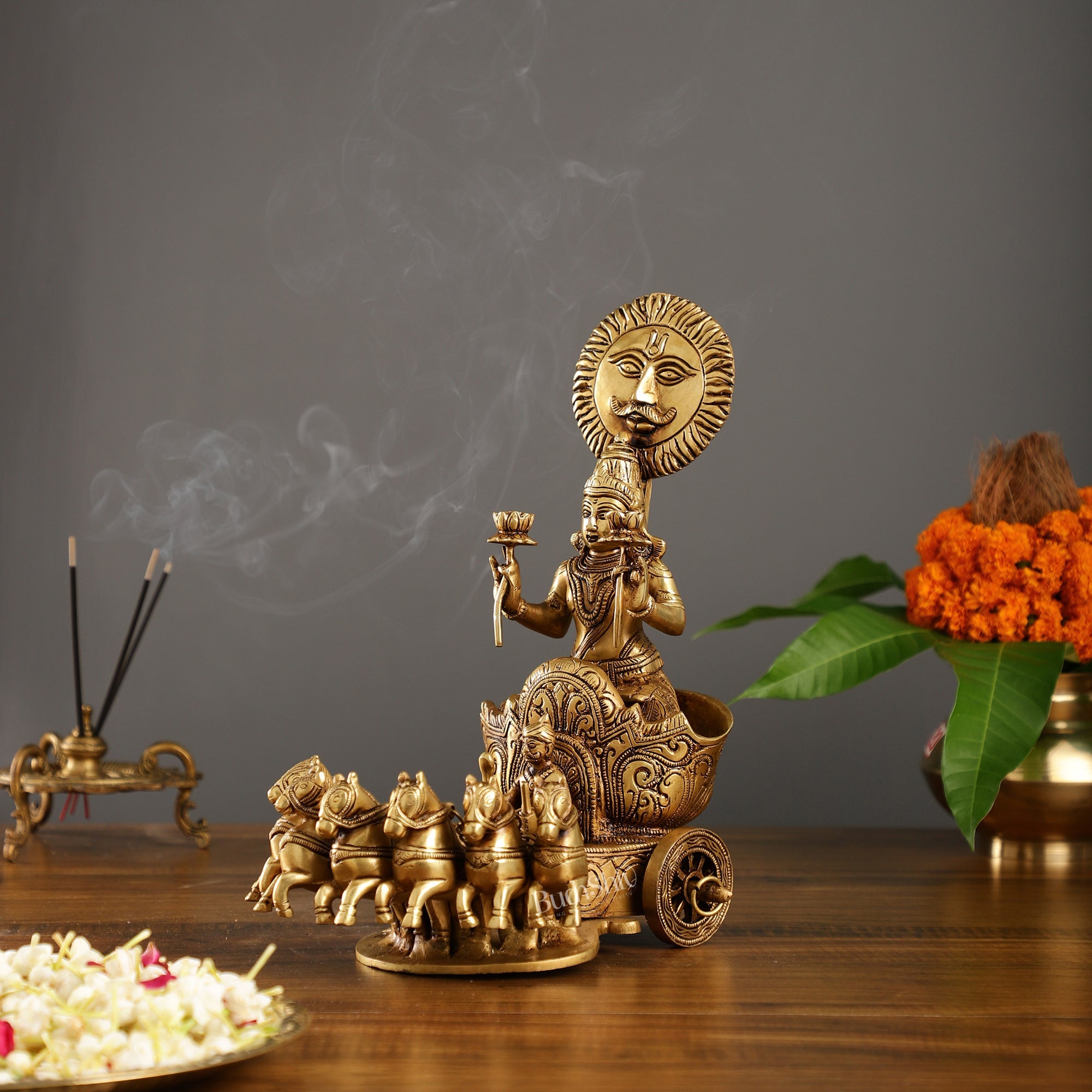 Buy Brass Surya Rath Chariot - 12