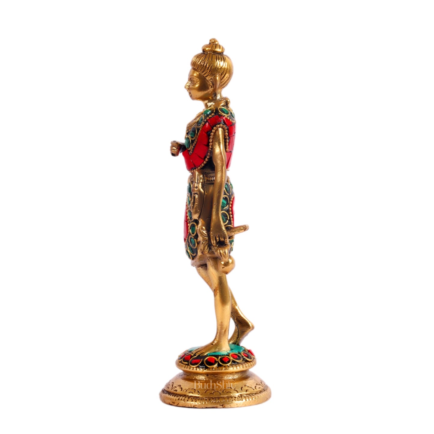 Brass Swaminarayana neelkanth statue 6.5" - Budhshiv.com