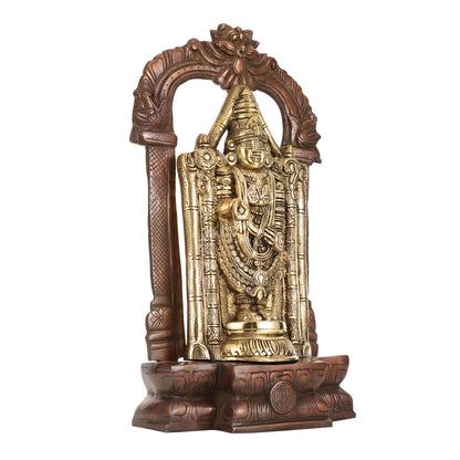Brass Tirupati Balaji Lord Venkateshwara Swamy idol 20 inch - Budhshiv.com