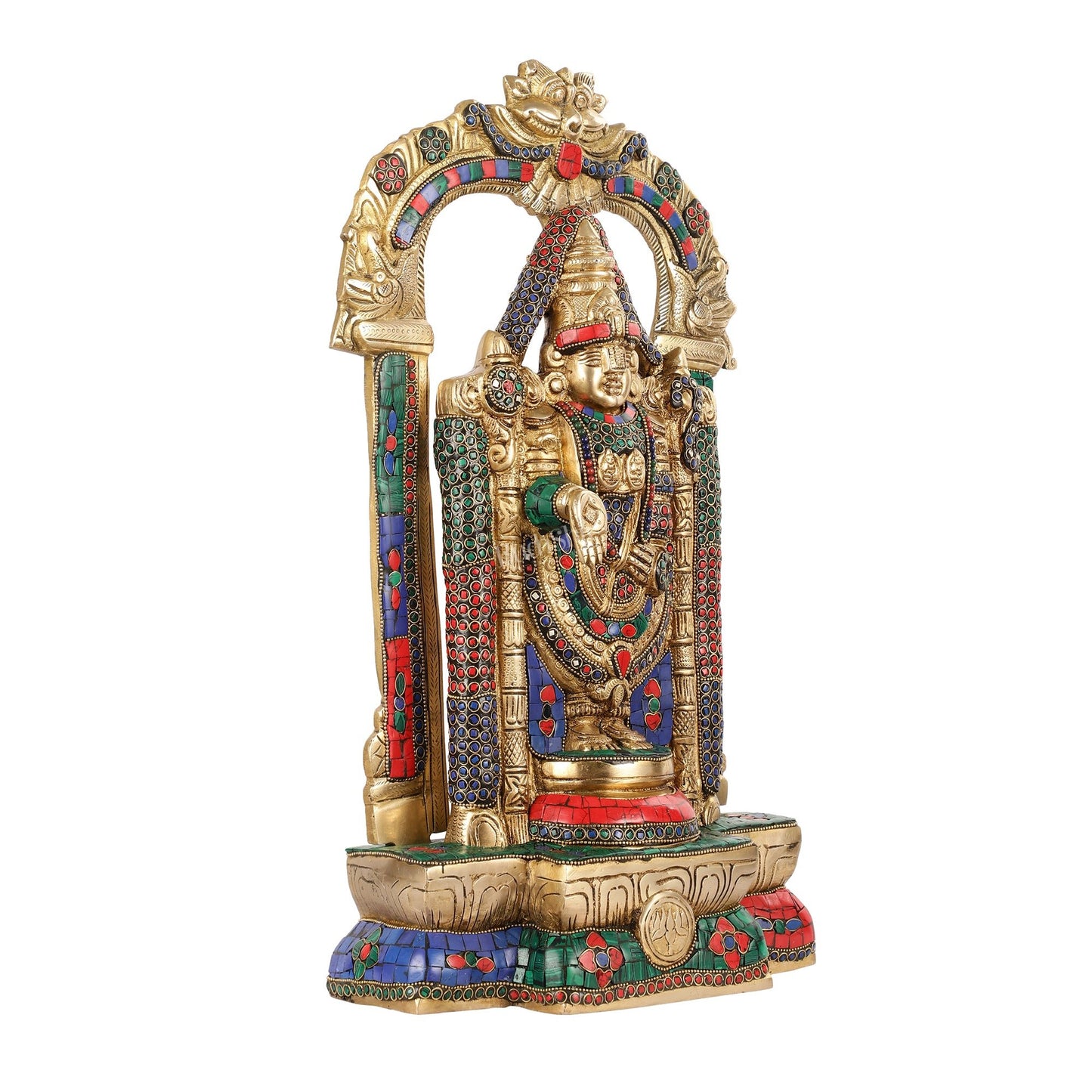 Brass Tirupati Balaji Lord Venkateshwara Swamy idol 20 inch - Budhshiv.com