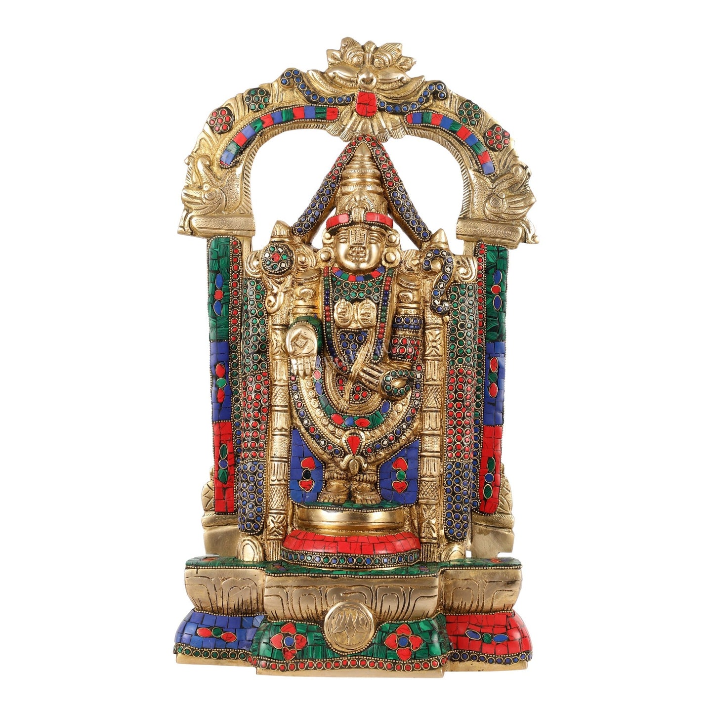 Brass Tirupati Balaji Lord Venkateshwara Swamy idol 20 inch - Budhshiv.com