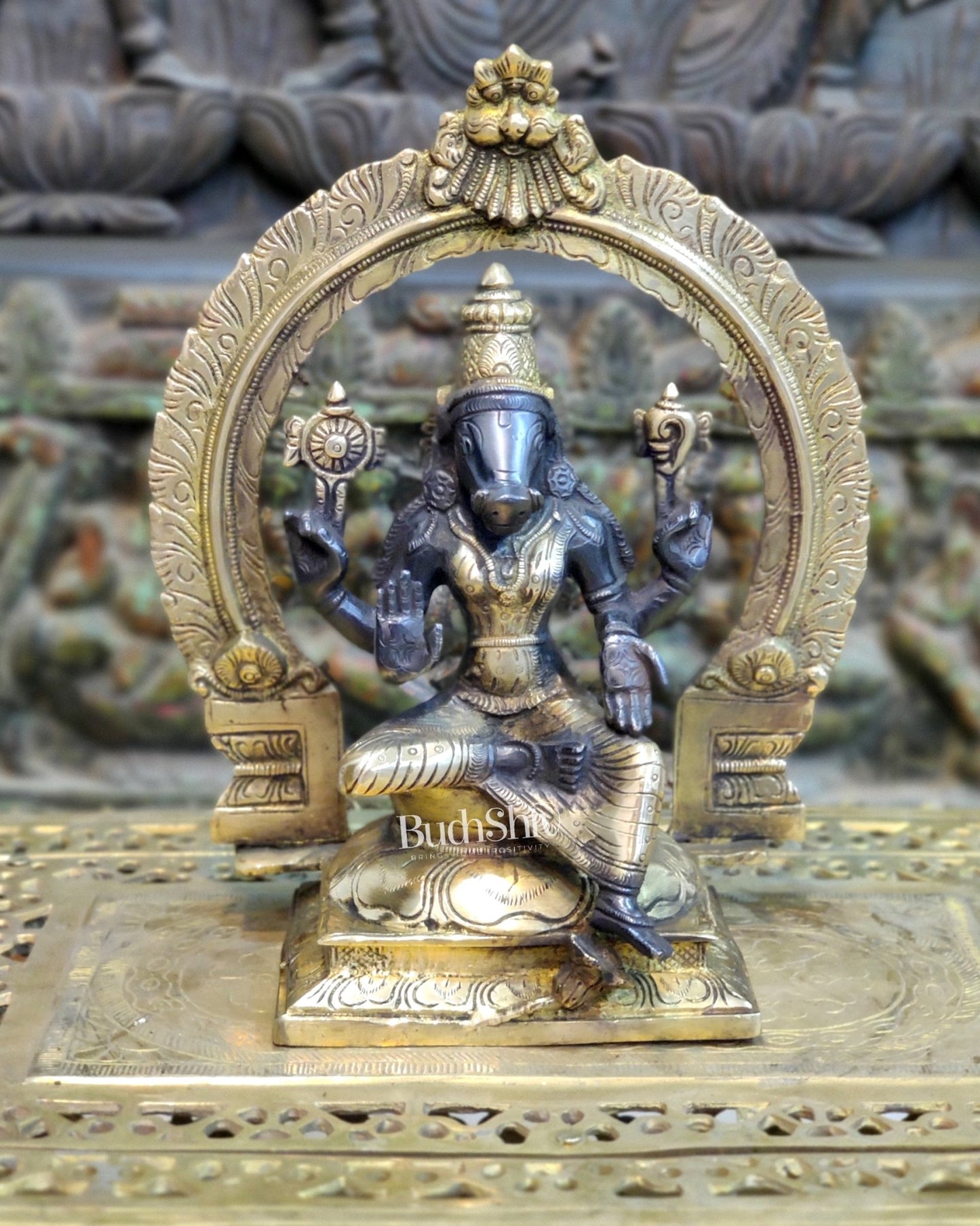 Brass Varahi Amman Statue - Budhshiv.com