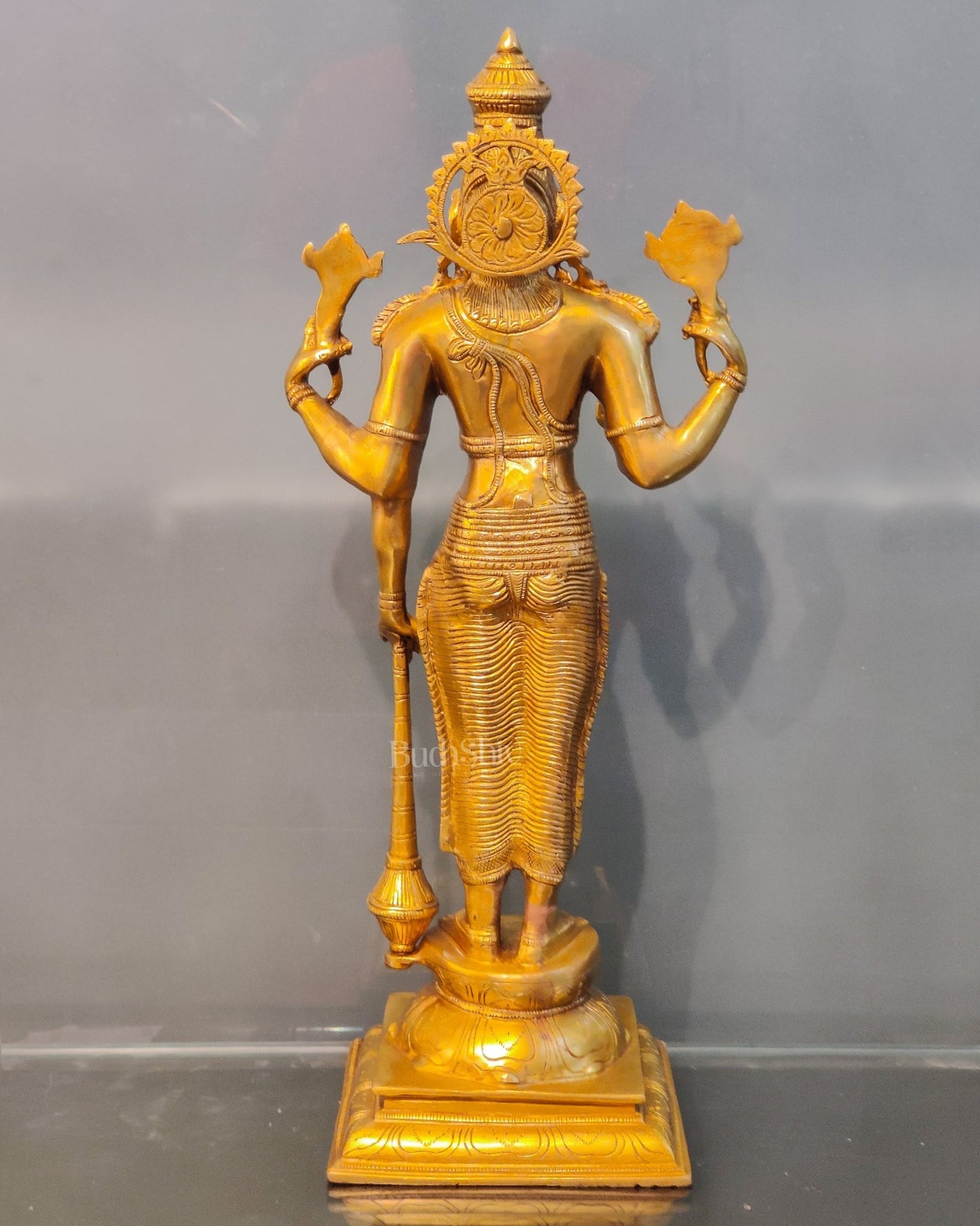 Brass Vishnu Statue 20 inch - Budhshiv.com