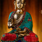 Buddha Idol in Brass Covered in Stones for Home Decor Meditation Office - Budhshiv.com