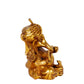 BudhShiv Ganesha Brass Idol Wearing pagdi/ Turban Unique Idol for Home Temple/Study Table/ Living Room / Gifting ( Golden) - Budhshiv.com