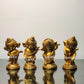 Buy Baby Ganesha Brass Idol Set of 4 - Golden | BudhShiv - Budhshiv.com