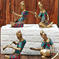 Captivating Brass Set of 4 Tribal Musicians - 13 - Budhshiv.com
